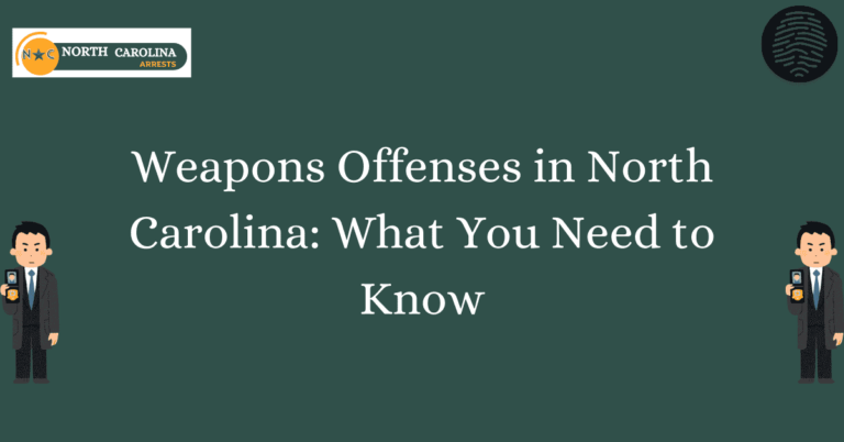 Weapons Offenses in North Carolina What You Need to Know